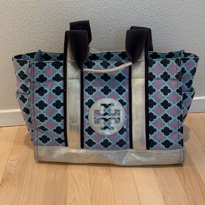 Tory Burch Large Unique Color Combo  Tote!